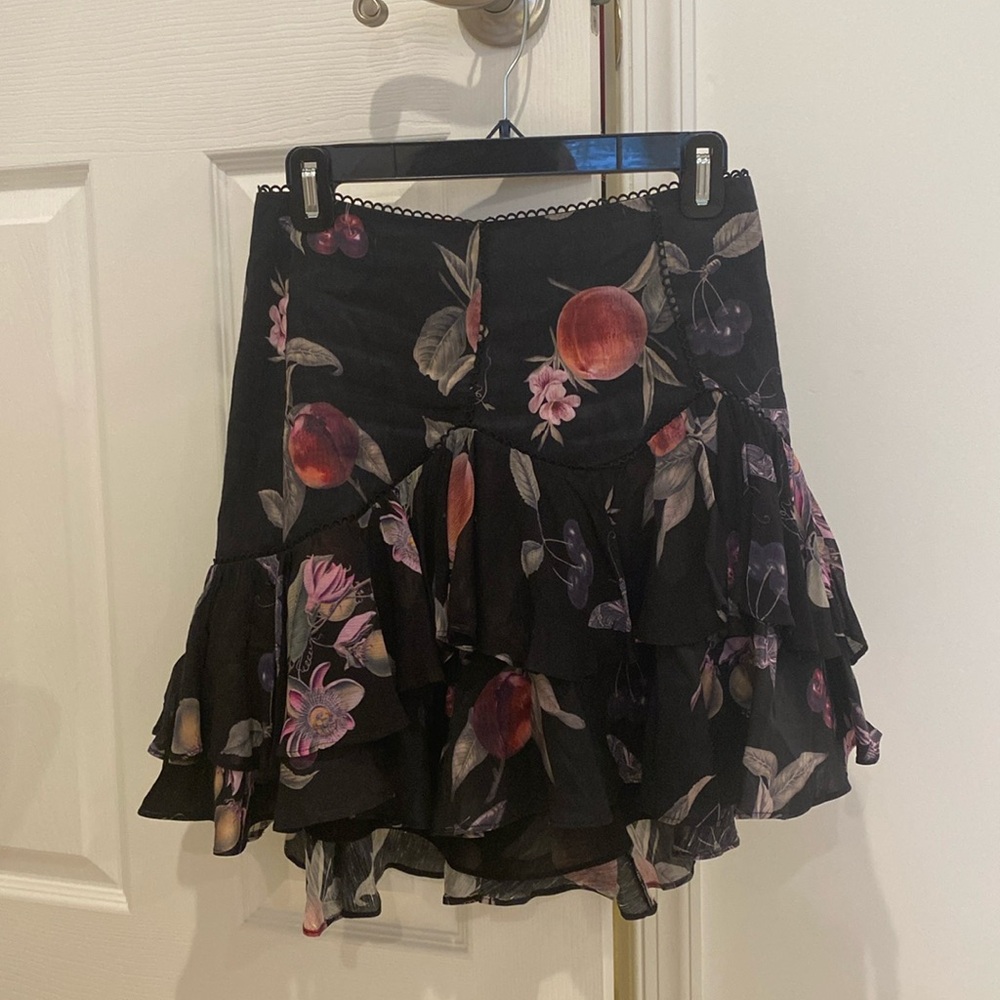 All Saints cherry skirt